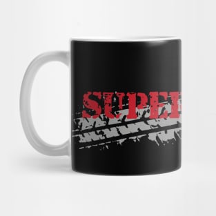 supermoto simple lettering Mug